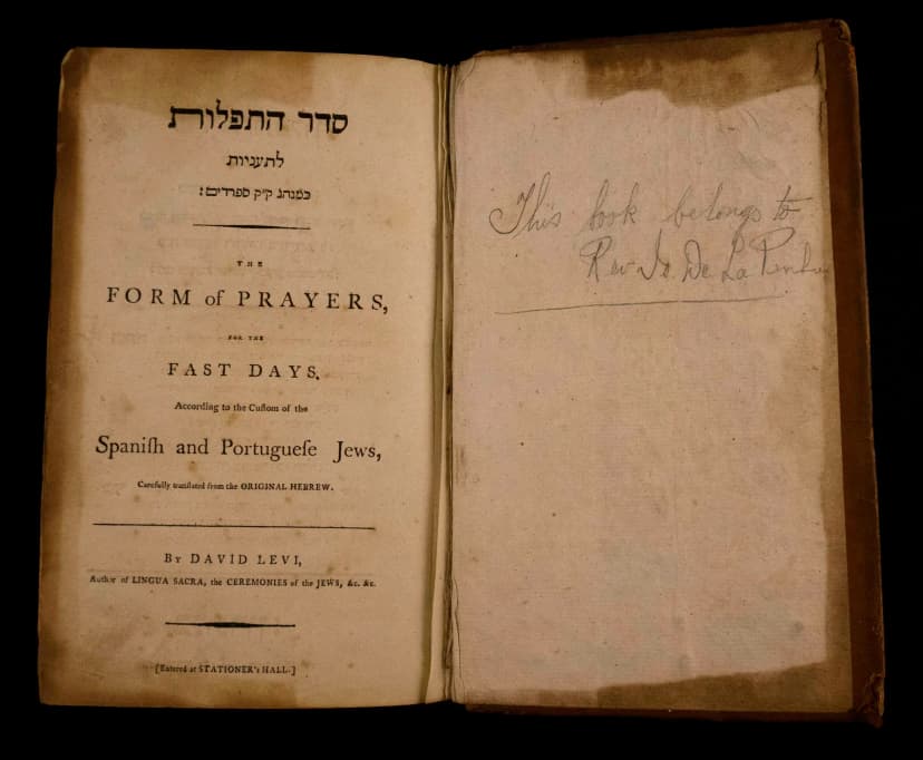 De la collection de livres rares : Seder ha-Tefilot le-Taʻaniyot (Londres : W. Justins, v. 1792 - 1793)