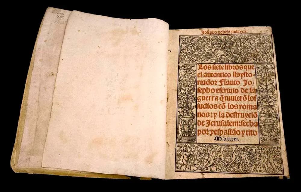 De la collection de livres rares : De Bello Judaico [espagnol] (Séville : Juan Cromberger, 1536)
