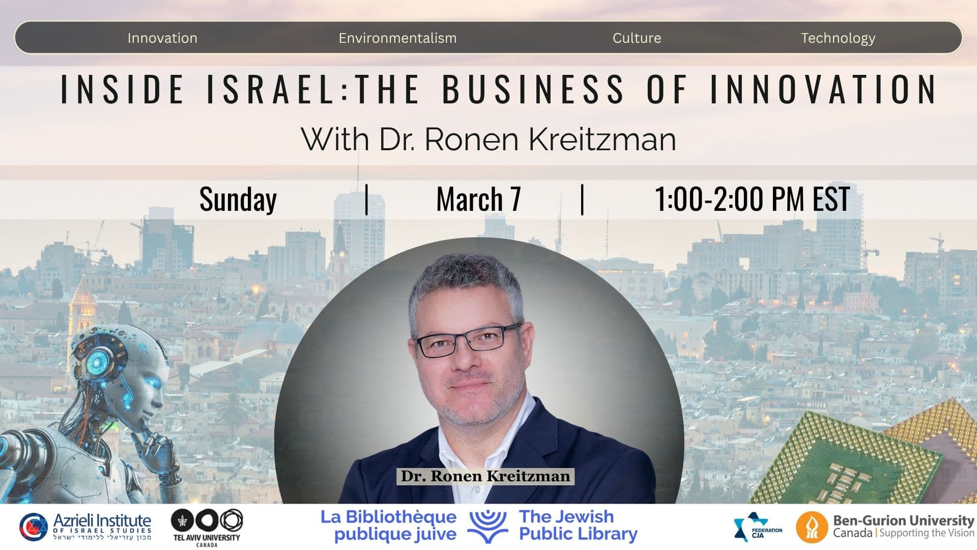 Inside Israel: From Research to Innovation with Ronen Kreizman
